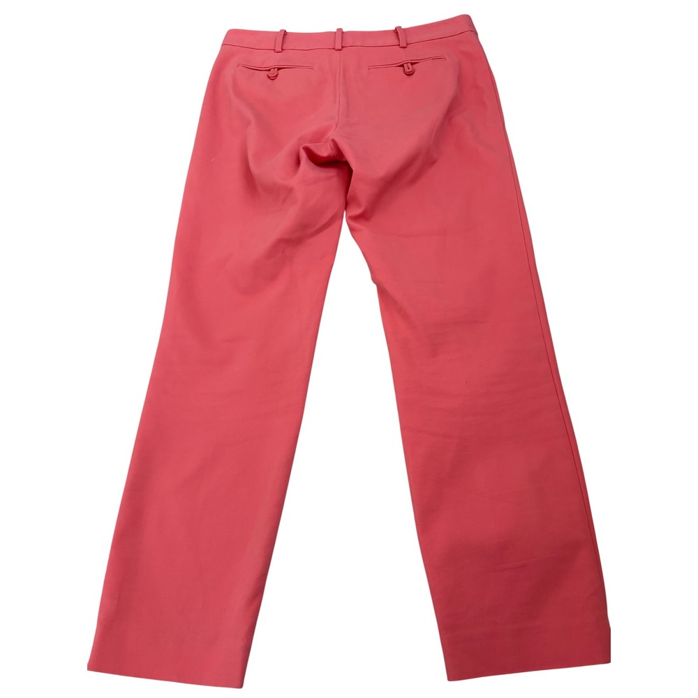 Club Monaco Womens Coral Pink Straight Leg Dress Pants Trousers Sz 6 Career Work - Picture 2 of 12